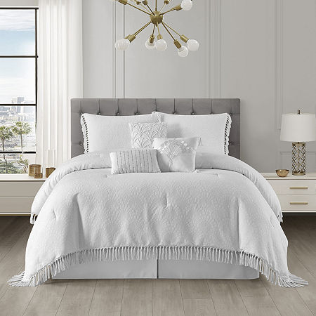 Stratford Park Kenny 7-pc. Lightweight Comforter Set, One Size, White