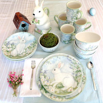 Certified International Easter Morning 16-pc. Earthenware Dinnerware Set