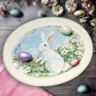 Certified International Easter Morning Serving Platter