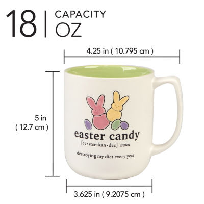 Certified International Easter Words 4-pc. Coffee Mug