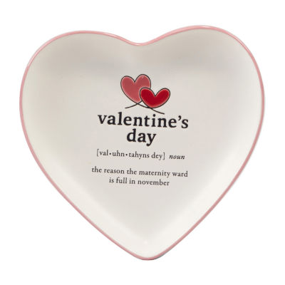 Certified International Valentine's Day 4-pc. Stoneware Appetizer Plate