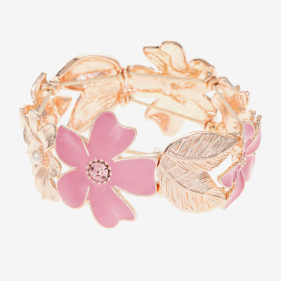 Liz Claiborne Flower Stretch Bracelet