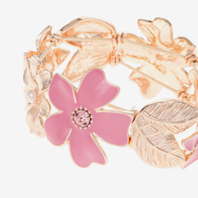 Liz Claiborne Flower Stretch Bracelet