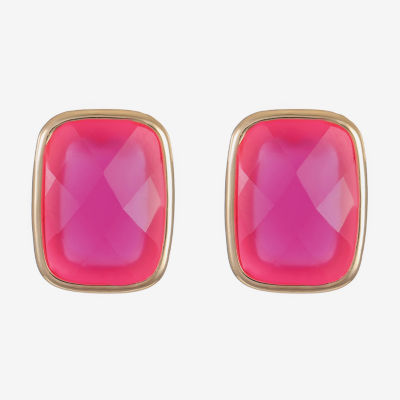 Liz Claiborne 25mm Rectangular Stud Earrings