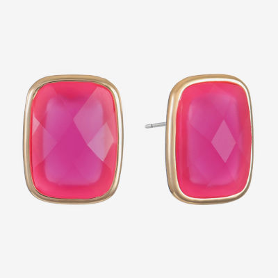 Liz Claiborne 25mm Rectangular Stud Earrings