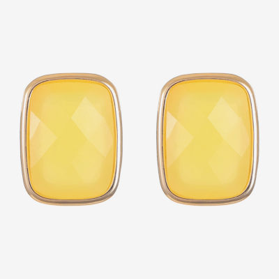 Liz Claiborne 25mm Rectangular Stud Earrings