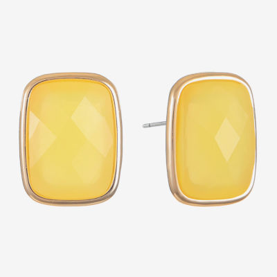 Liz Claiborne 25mm Rectangular Stud Earrings