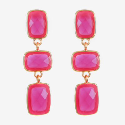 Liz Claiborne Rectangular Drop Earrings