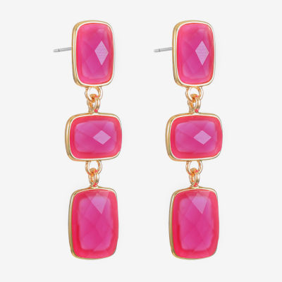 Liz Claiborne Rectangular Drop Earrings