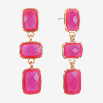 Liz Claiborne Rectangular Drop Earrings