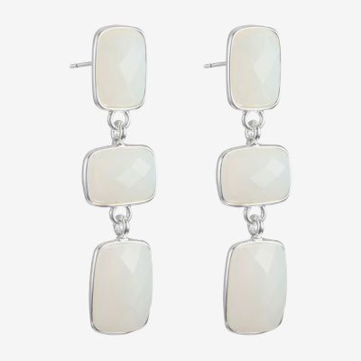 Liz Claiborne Rectangular Drop Earrings