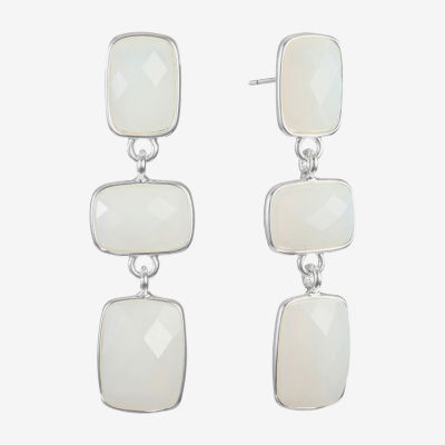 Liz Claiborne Rectangular Drop Earrings