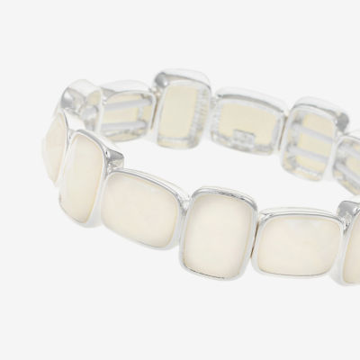 Liz Claiborne Womens Rectangular Stretch Bracelet