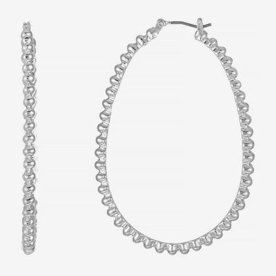 Liz Claiborne Womens 56mm Hypoallergenic Hoop Earrings