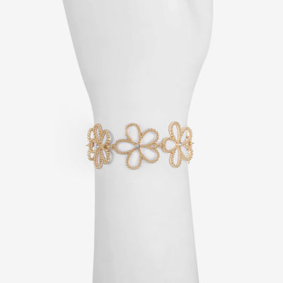 Liz Claiborne Glass Flower Strand Bracelets