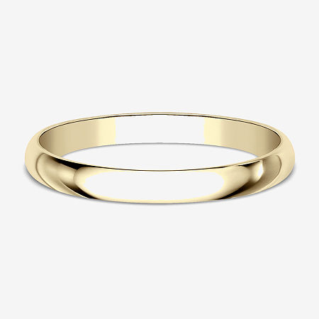 2MM 10K Gold Wedding Band, 8 1/2
