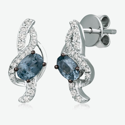 Le Vian Grand Sample Sale® Earrings featuring 1 cts. Gray Spinel 1/4 cts. Vanilla Diamonds® set in 14K Vanilla Gold®