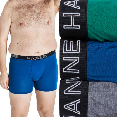 Hanes Ultimate Comfort Flex Fit Total Support Pouch Mens Big 3 Pack Support Pouch Boxer Briefs Ufsbg3