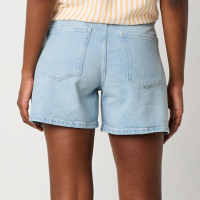 a.n.a Relaxed Womens High Rise Denim Short