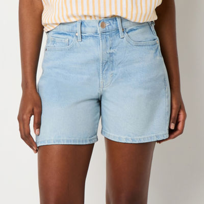 a.n.a Relaxed Womens High Rise Denim Short