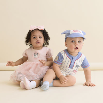 Disney Baby Boys Mickey Mouse Short Sleeve 2-pc. Romper