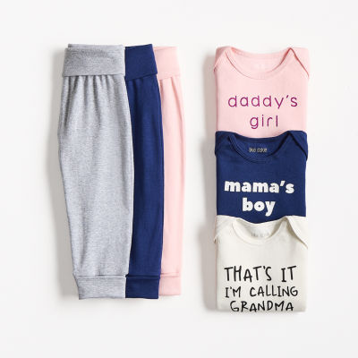 Okie Dokie Baby Girls Round Neck Short Sleeve Rib Bodysuit