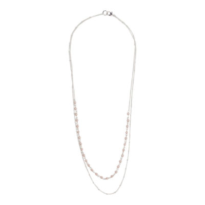 Bijoux Bar Delicates Beaded Simulated Pearl 23 Inch Strand Necklace