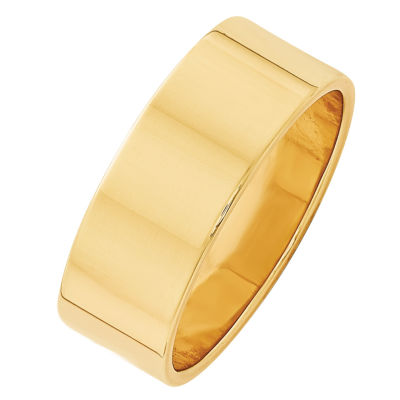 Personalized 8MM 14K Gold Wedding Band