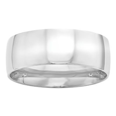 Personalized Mens 8MM 14K Gold Wedding Band