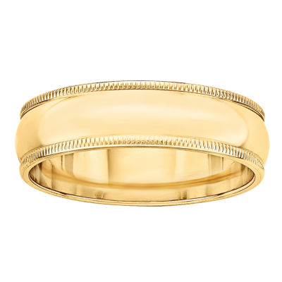 6MM 14K Gold Wedding Band