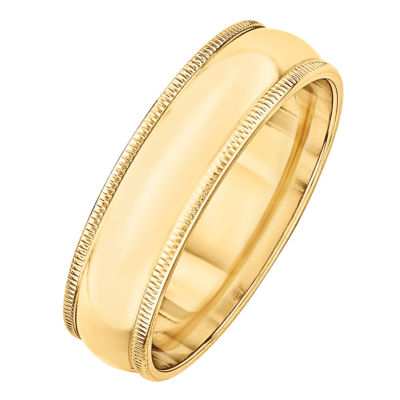 6MM 14K Gold Wedding Band