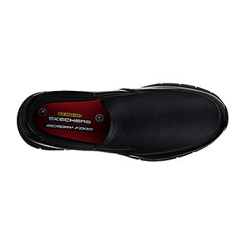 Skechers Nampa Slip-on Toe Wide Width Shoes, Color: Black -