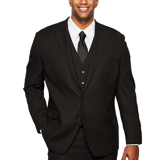 Shaquille O'Neal XLG Black Stretch Suit Big & Tall, Color: Black - JCPenney