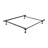 Malouf Structures Hook-In Metal Bed Rail System with Center Bar, Color:  Black - JCPenney