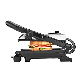 Cook's Essentials Stainless Steel Contact Grill & Panini Maker 