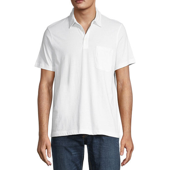 St. John's Bay Jersey Mens Classic Fit Short Sleeve Pocket Polo Shirt