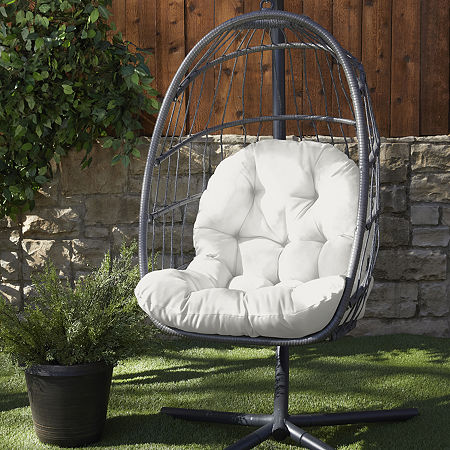 Mozaic Company Sunbrella Egg Chair Cushion Patio Seat, One Size, White