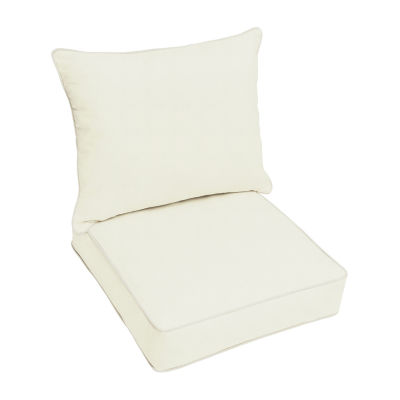 Mozaic Company Sunbrella Deep Seating Pillow and Cushion Set One Size White 189$