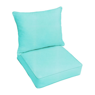 Mozaic Company Sunbrella Deep Seating Pillow and Cushion Set One Size Blue 189$