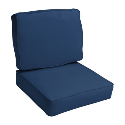 Mozaic Company Deep Seating Pillow And Cushion Set Patio Chair Cushion - Blue