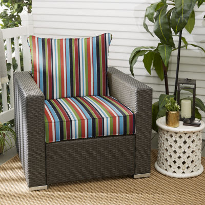 Mozaic Company Deep Seating Pillow And Set Patio Chair Cushion - Carousel Confetti