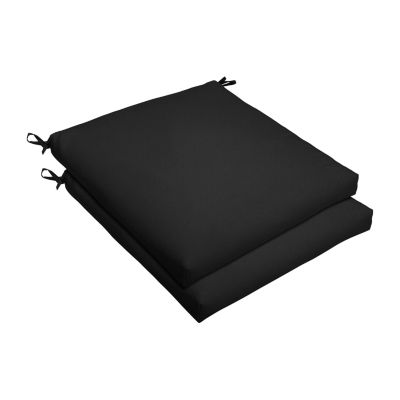 Mozaic Company Sunbrella Bristol Seat Cushion Set of 2 One Size Black 90$