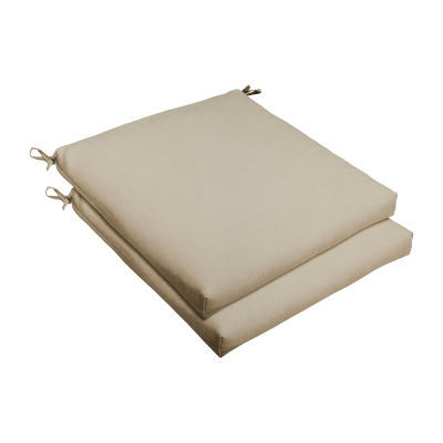Mozaic Company Poly Solid Bristol Seat Cushion Set of 2 One Size Brown 58$