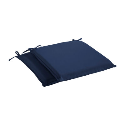 Mozaic Company Sunbrella Chair Pad Corded Set of 2 One Size Blue 90$