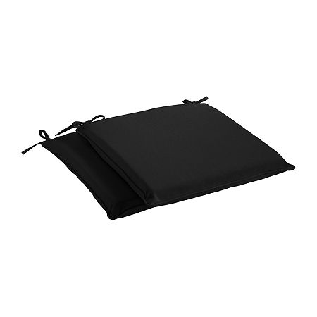 Mozaic Company Sunbrella Chair Pad Corded (Set Of 2), One Size, Black