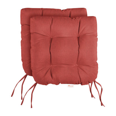Mozaic Company Sunbrella Tufted U-Shape Seat Cushion Set of 2 One Size Brown 150$