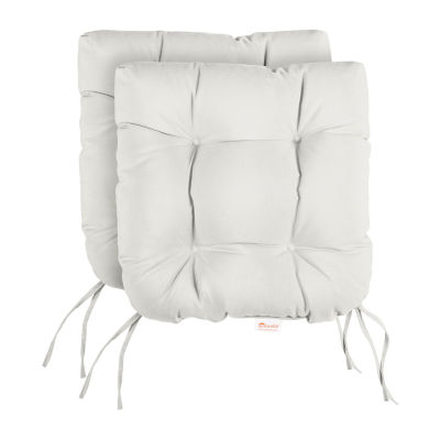 Mozaic Company Sunbrella Tufted U-Shape Seat Cushion Set of 2 One Size White 142$