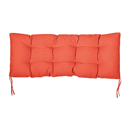 Mozaic Company Sunbrella Tufted Bench Cushion, One Size, Orange