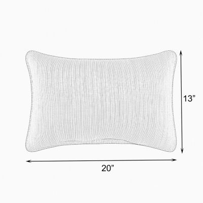 Mozaic Company Sunbrella Canvas Lumbar Pillow Corded (Set of 2)