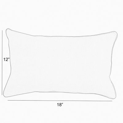Mozaic Company Lumbar Pillow W/Double Flange 2-pc. Rectangular Outdoor Pillow - Spectrum Digo
